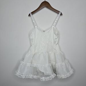 Allison Ann Vintage Slip With Crinoline Skirt Size 5